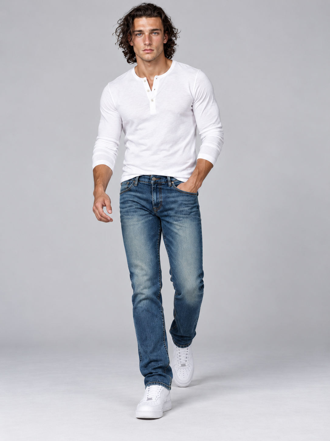 Men’s Premium Straight Fit Classic Denim Jeans