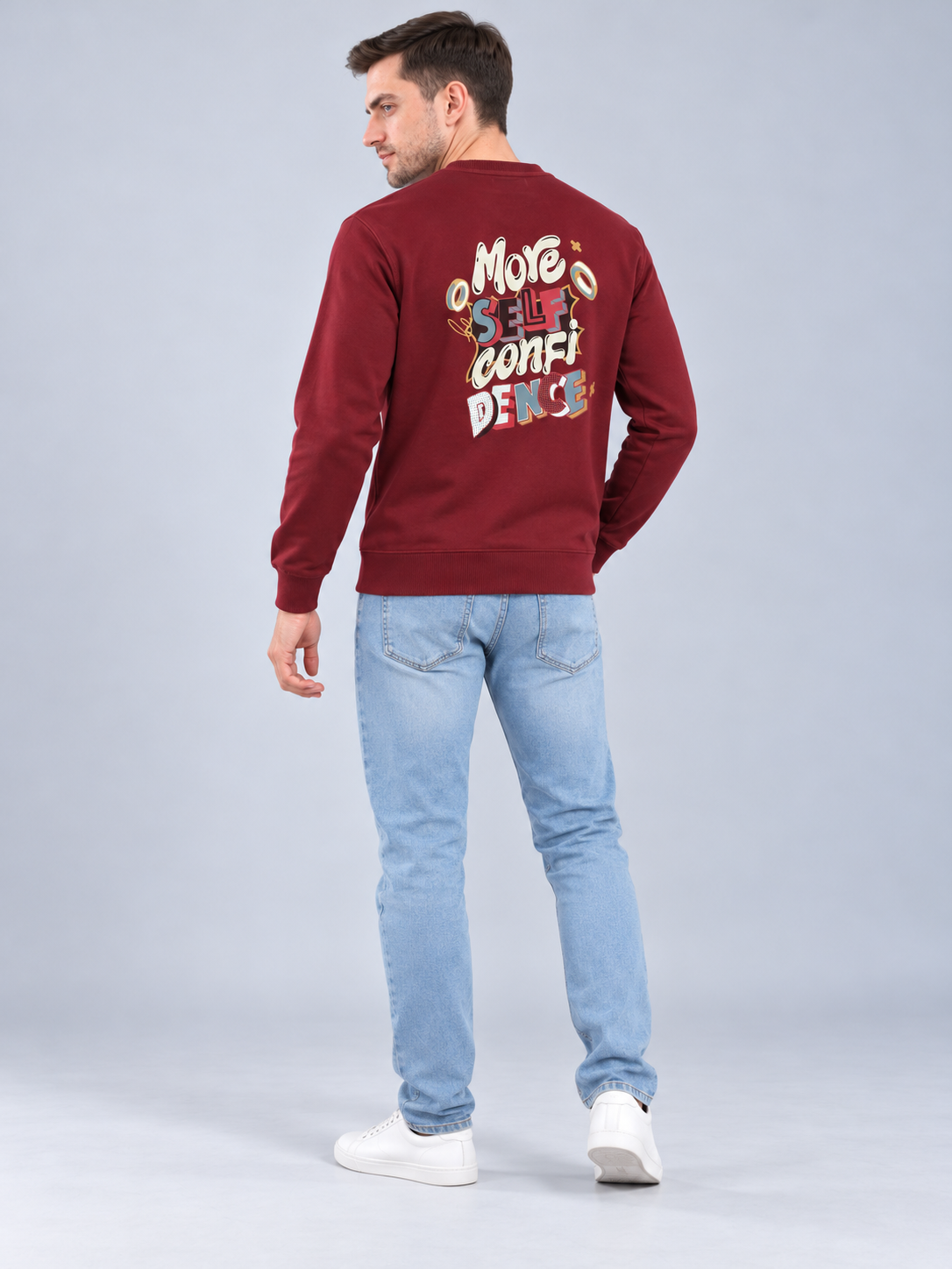 Mehroon Colour Regular Fit Primium Sweatshirt