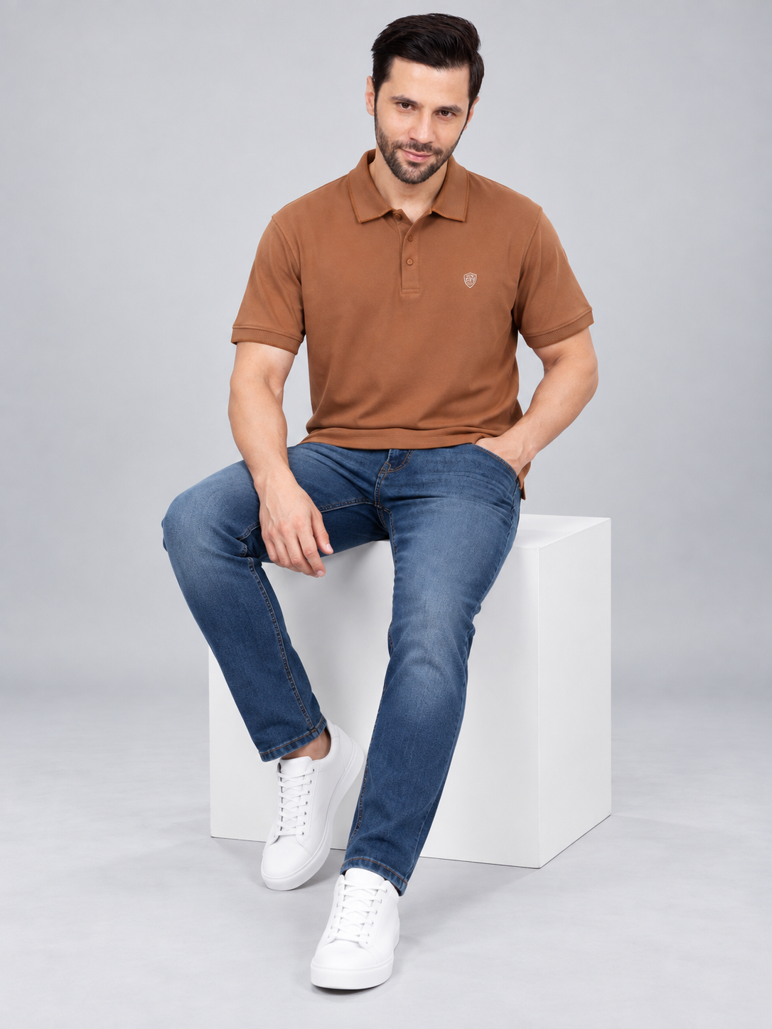 Men’s Premium Cotton Blend Half Sleeve T-Shirt