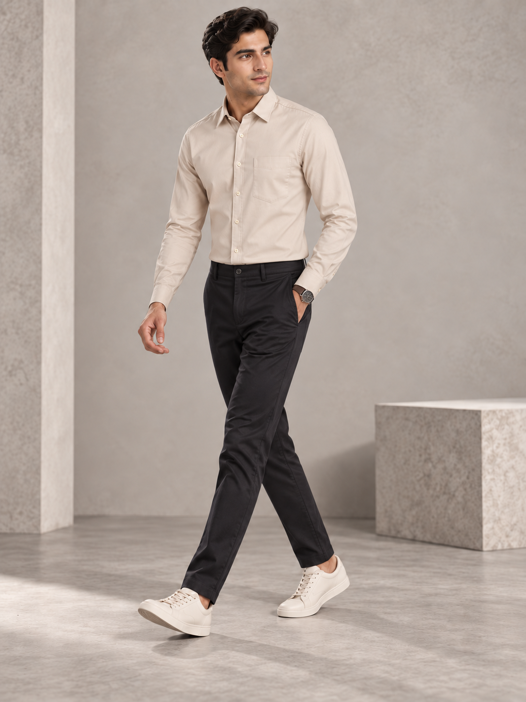 Men's Premium Cream Shirt
