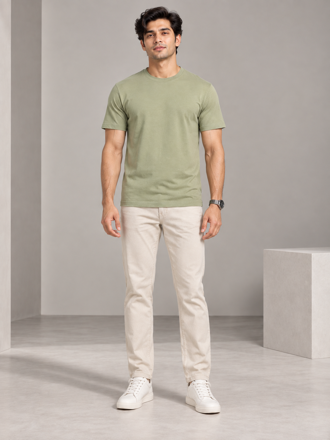 Men’s Premium Cotton Half Sleeve T-Shirt