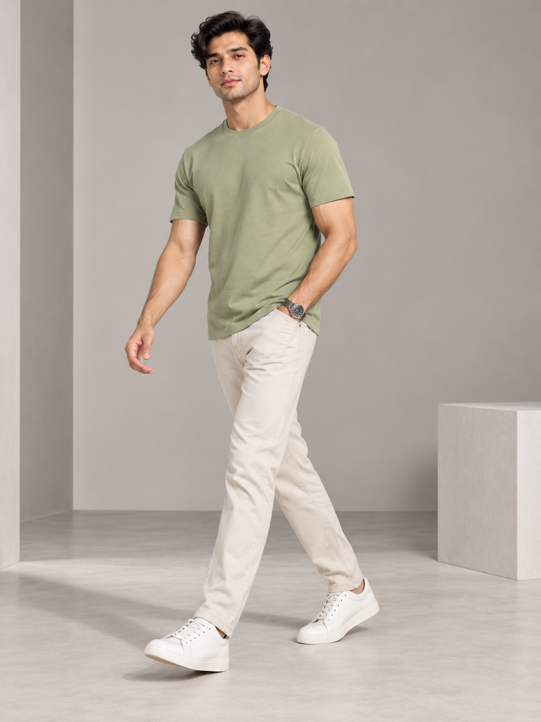 Men’s Premium Cotton Half Sleeve T-Shirt
