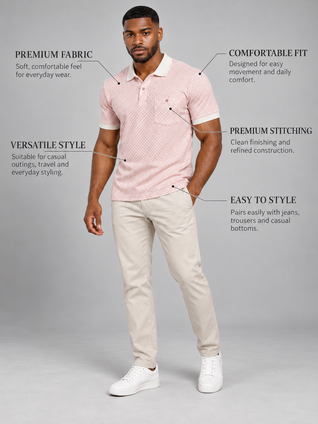 Men’s Premium Cotton Blend T-Shirt