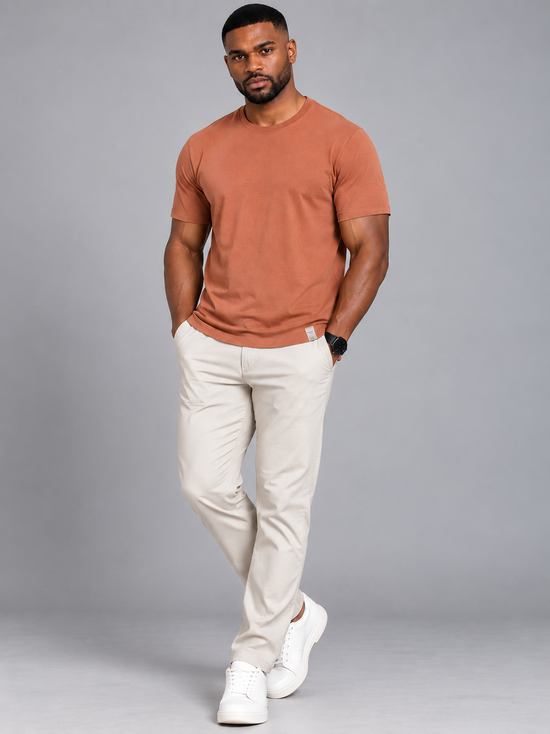 Men’s Premium Cotton Sleeve T-Shirt