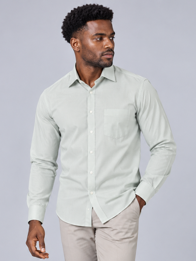 Men`s Green Colour Premium Shirt