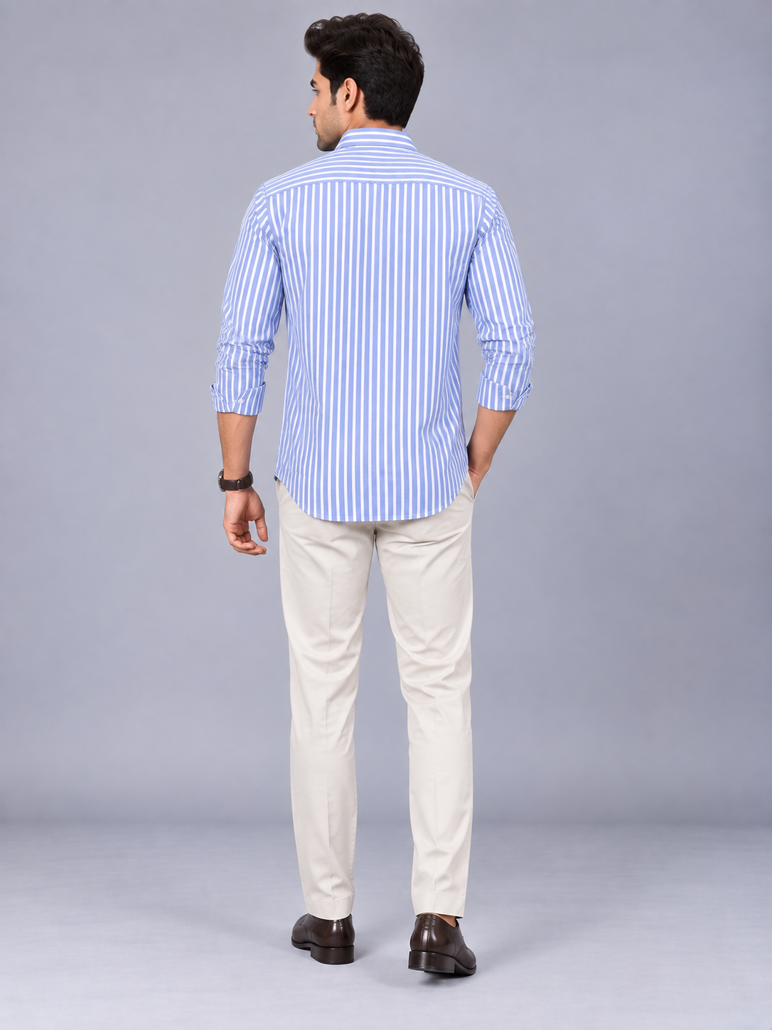 Men`s Blue Colour Premium Shirt