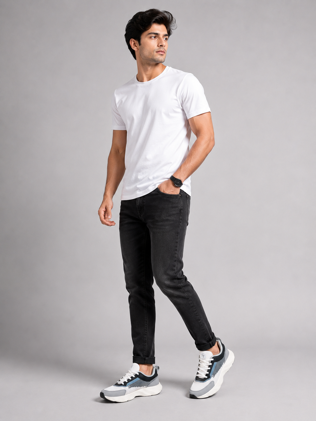 Men's Off White Colour Casual Shose