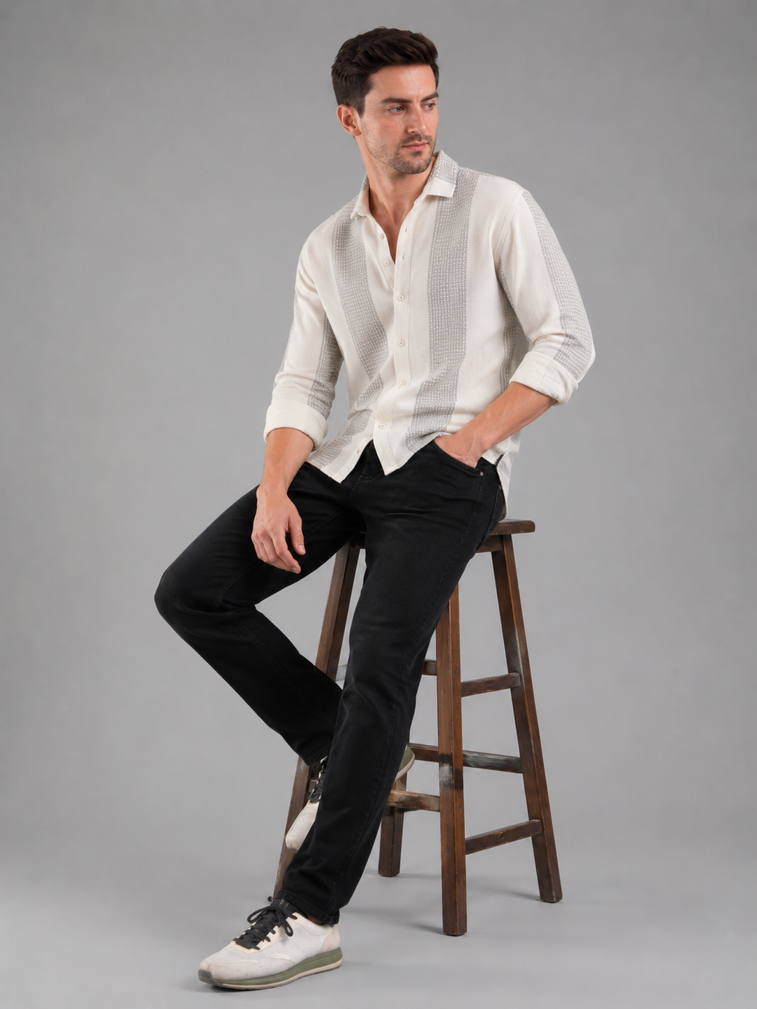 SPARKY Men | Stretch Narrow Fit | Black Jeans | Premium Casual Denim