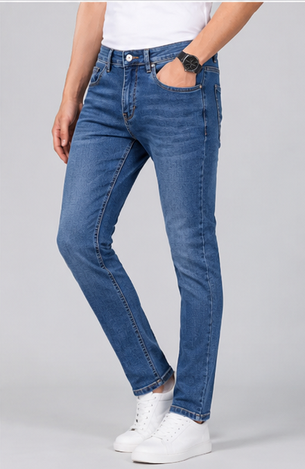 SPARKY Men Narrow Fit Denim Jeans | Stretchable Stylish Everyday Jeans