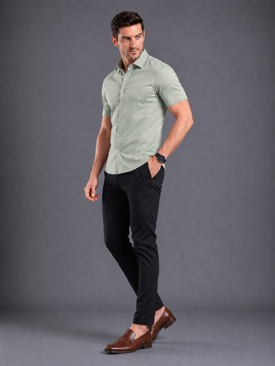 SPARKY Men Solid Formal Half Sleeve Shirt | Premium Cotton Office Wear