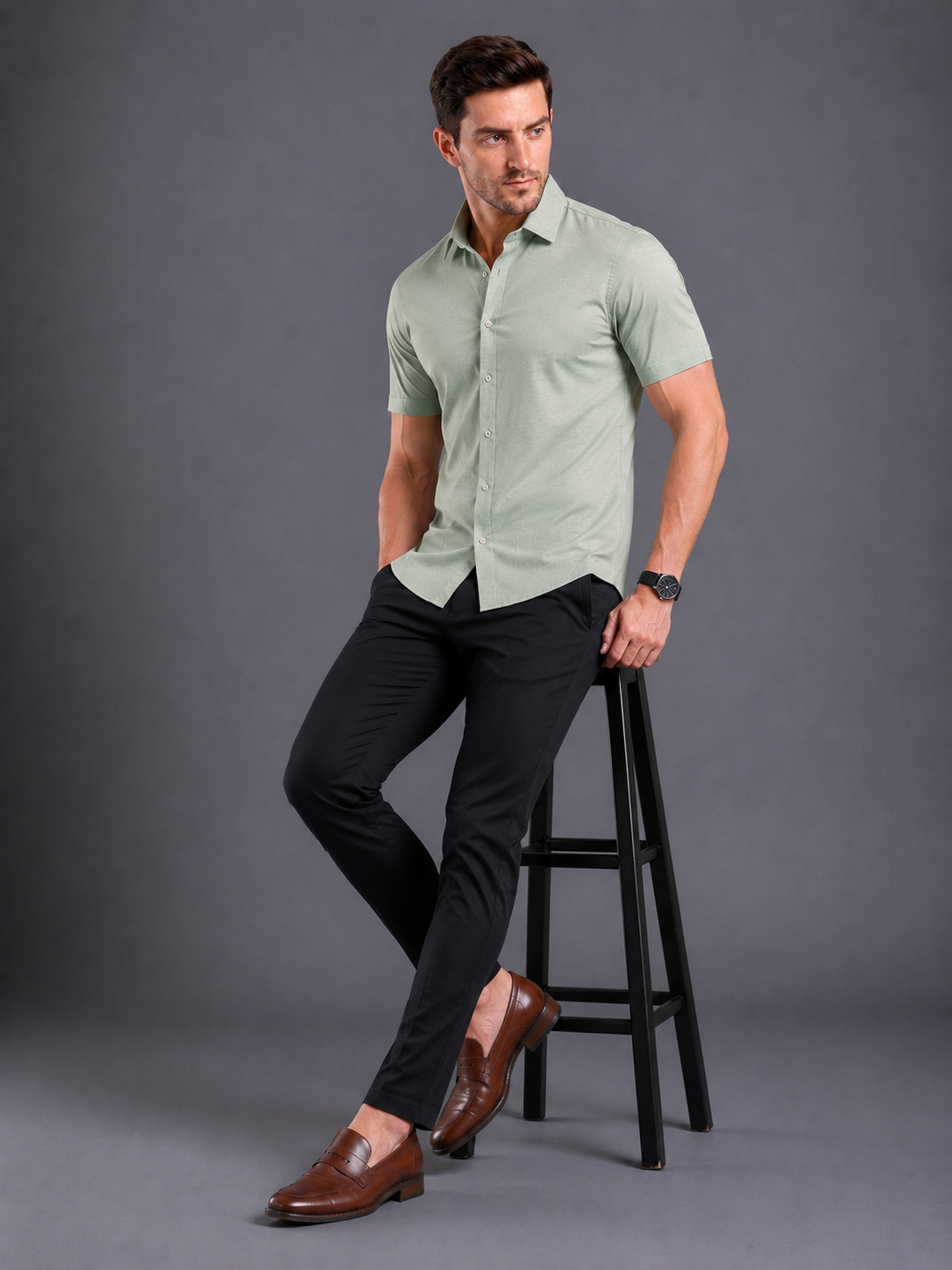 SPARKY Men Solid Formal Half Sleeve Shirt | Premium Cotton Office Wear