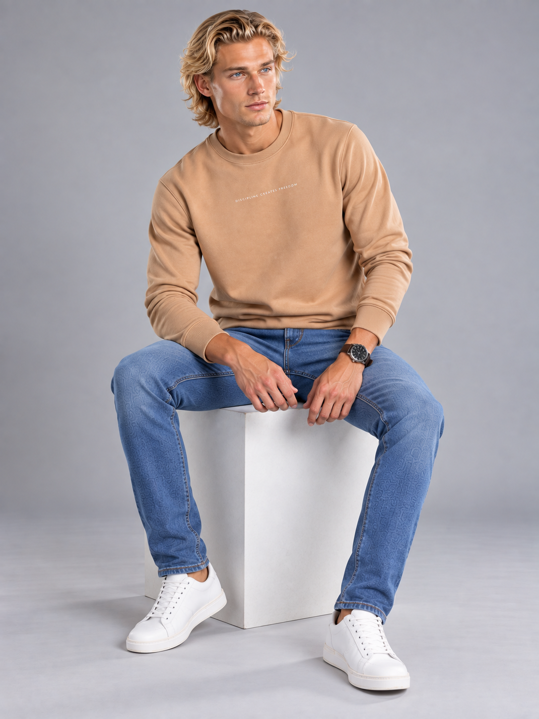 Men’s Premium Round Neck Sweatshirt