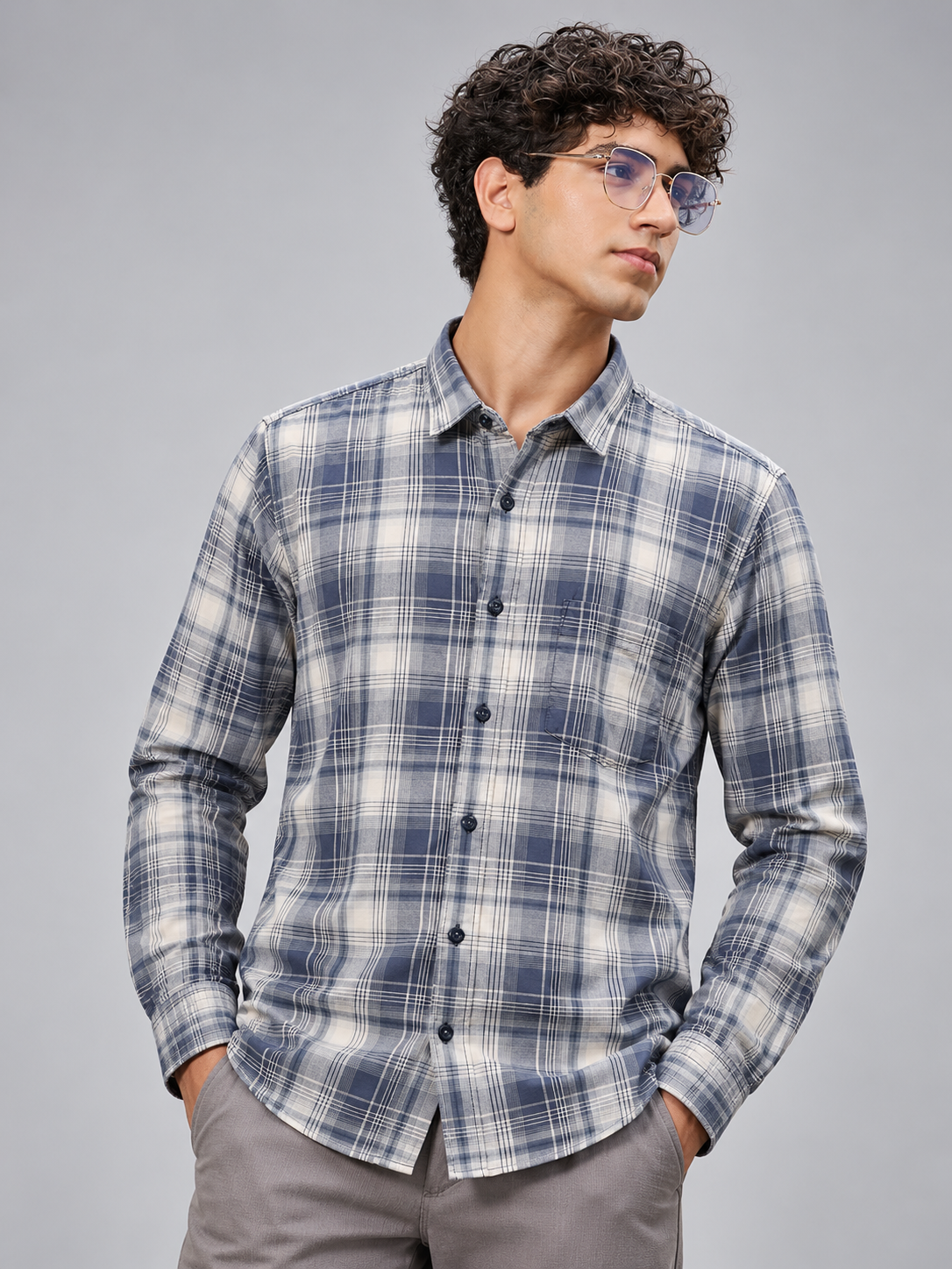 Men’s Premium Checked Casual Shirt