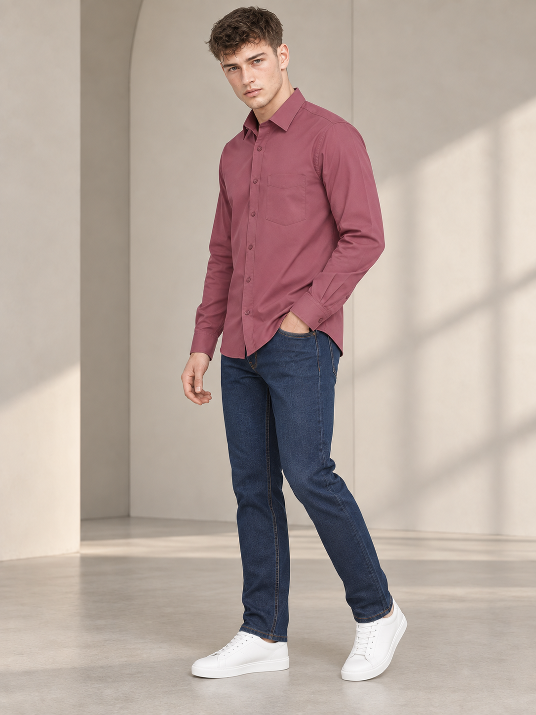 Men’s Premium Mehroon Shirt