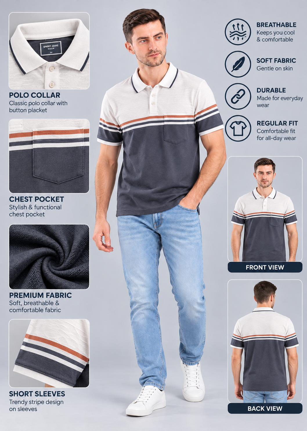 Men’s Premium Cotton Blend T-Shirt