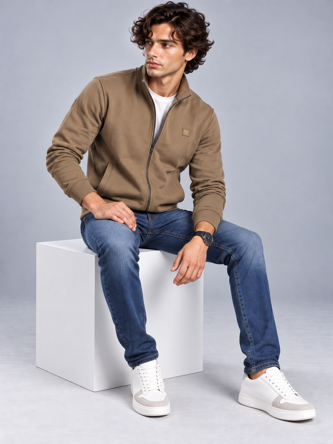 Men’s Premium Full Sleeve Zipper Sweatshirt