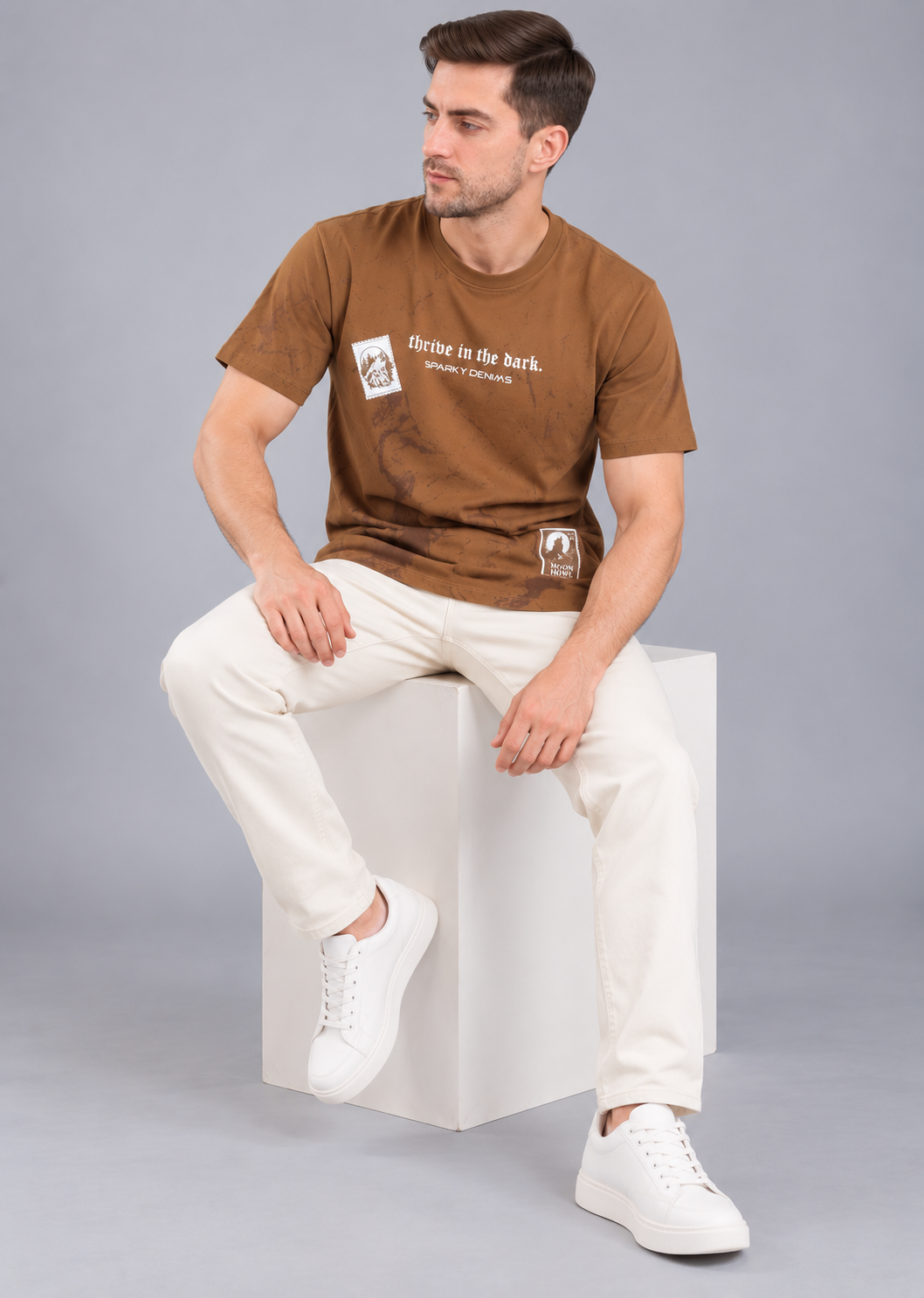 Men’s Premium Cotton Blend Half Sleeve T-Shirt