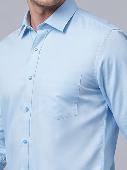 Men Premium Casual Plain Shirt Full Sleeve Regular Fit