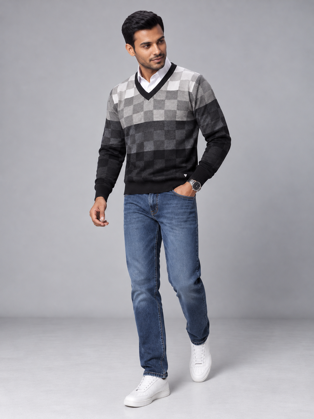 Men's Premium Full Sleeve V-Neck Sweater