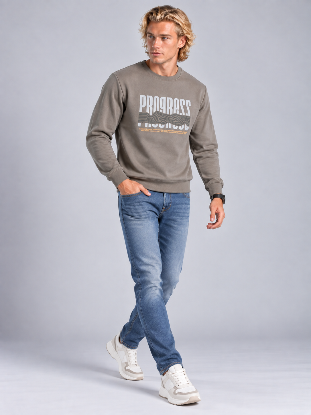 Men’s Premium Round Neck Sweatshirt