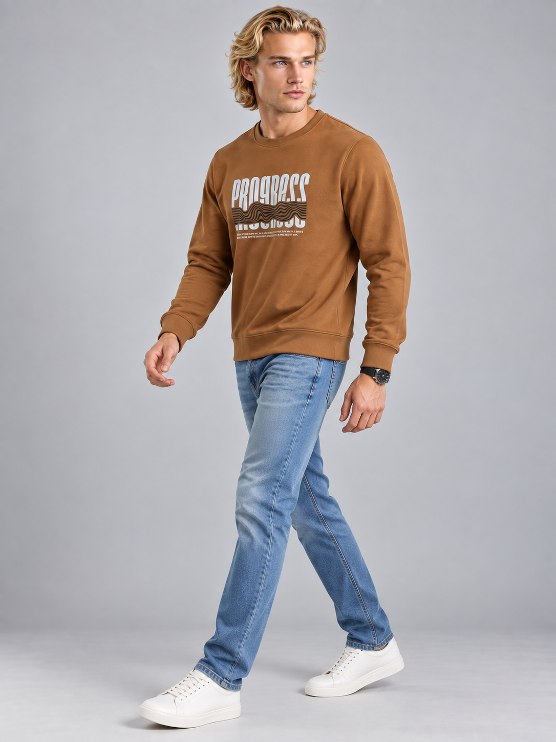 Men’s Premium Round Neck Sweatshirt