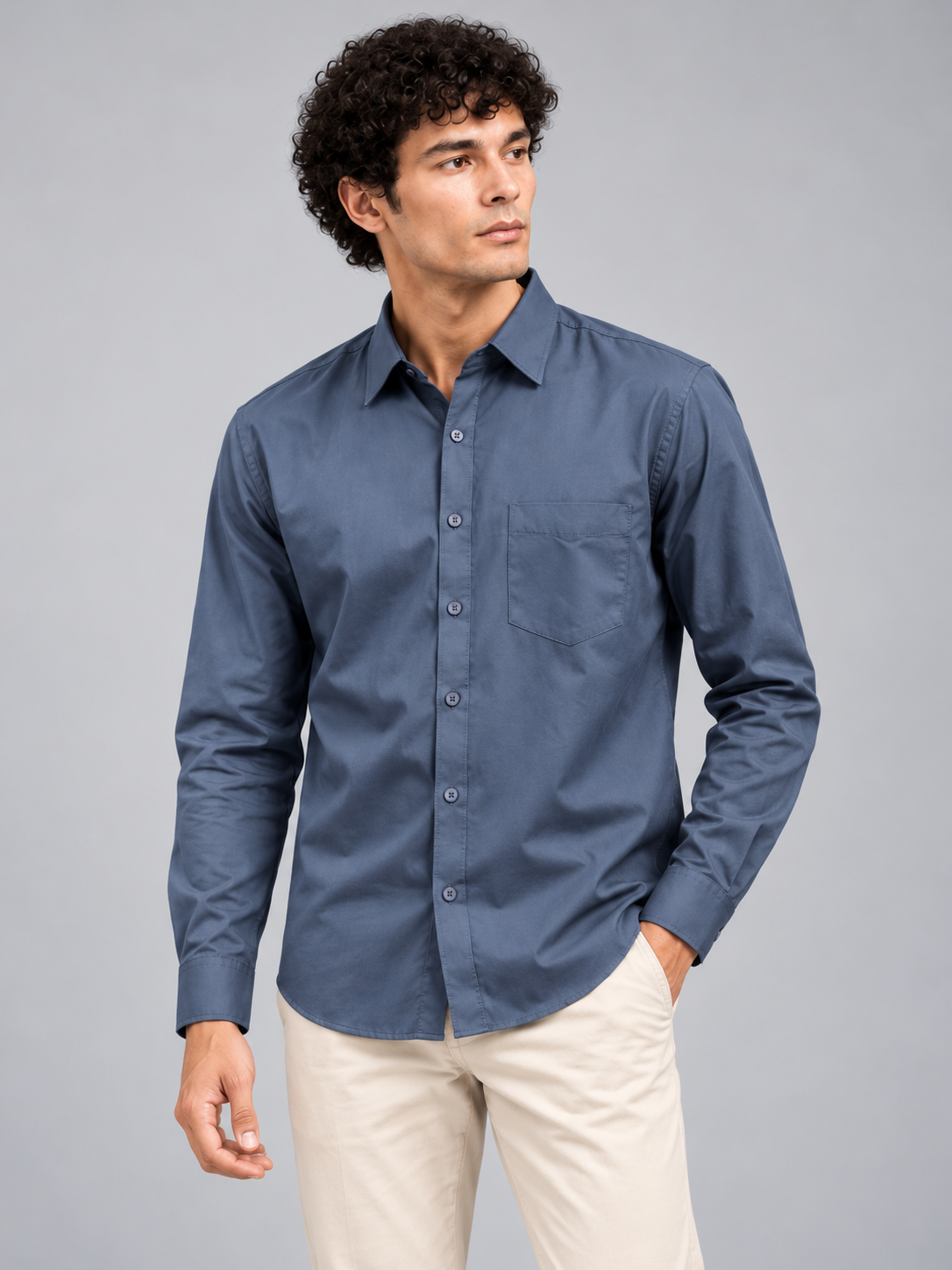 Men’s Premium Plain Casual Shirt