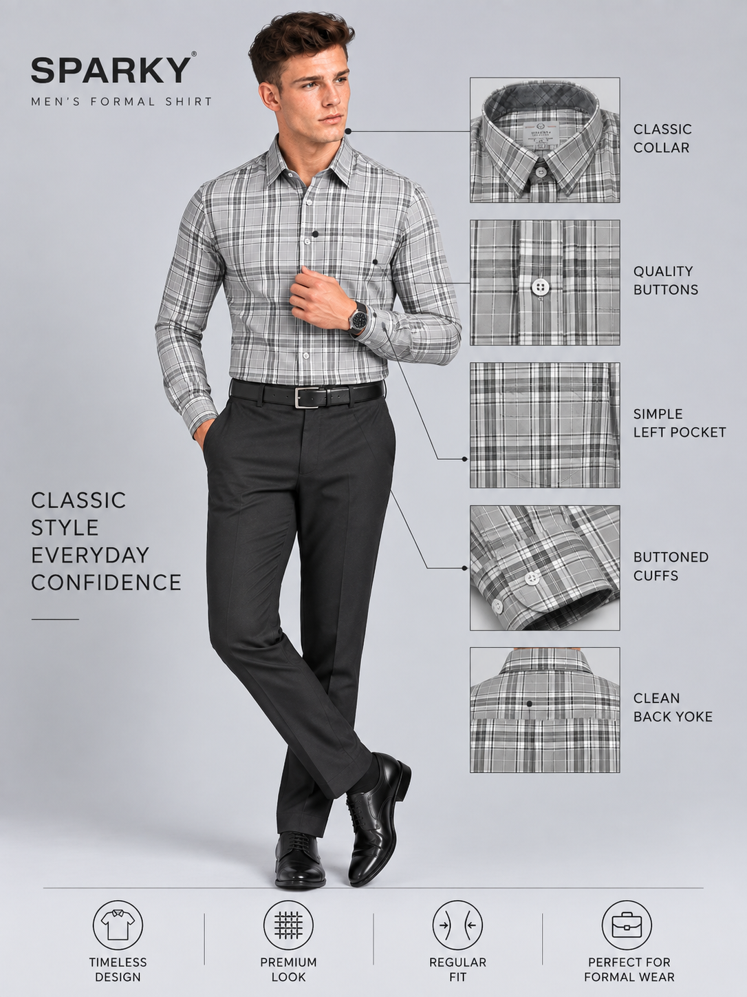 Men’s Premium Slim Fit Casual Shirt