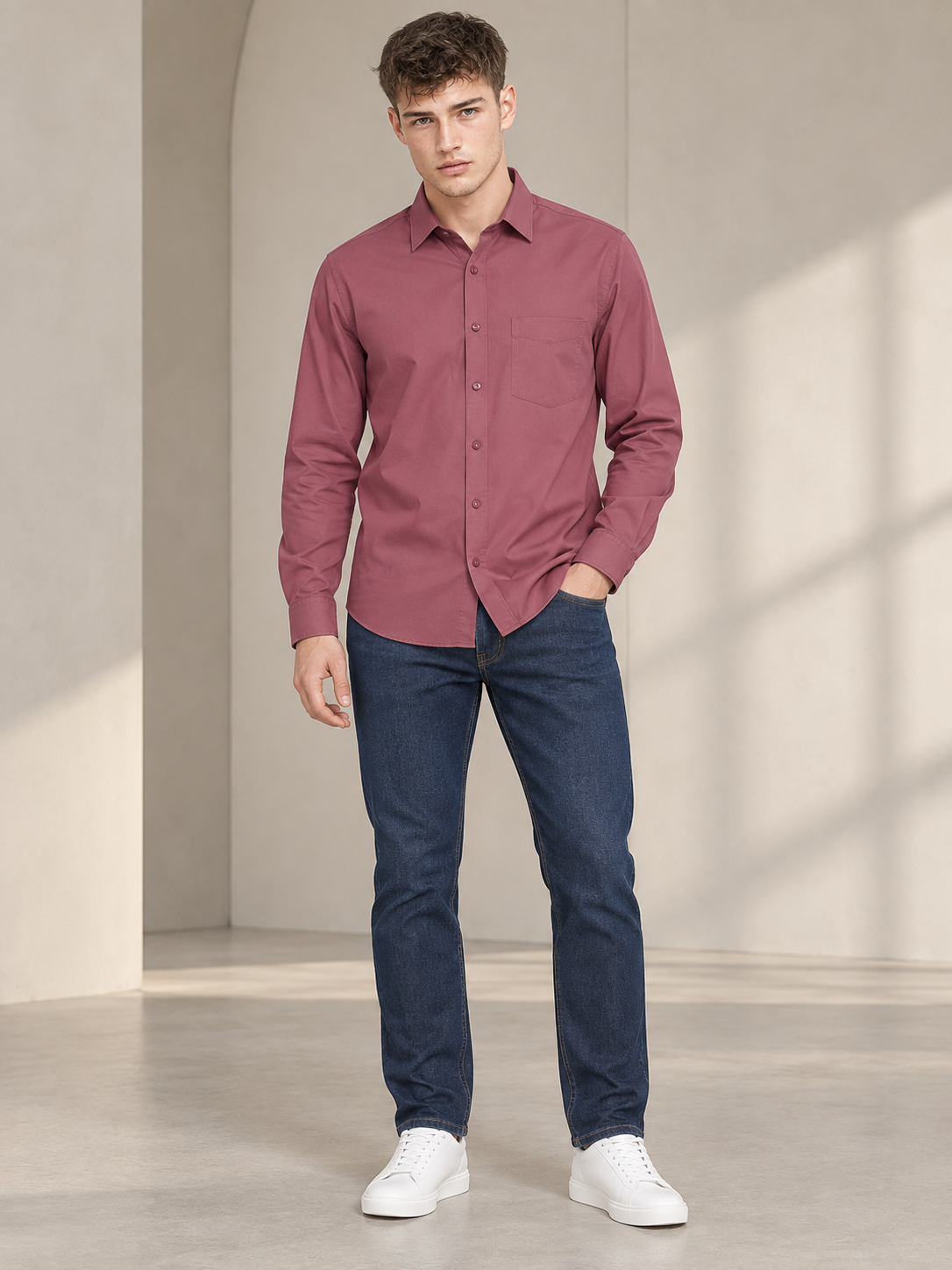 Men’s Premium Mehroon Shirt