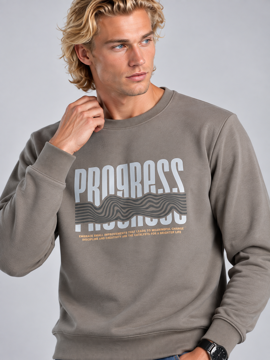 Men’s Premium Round Neck Sweatshirt