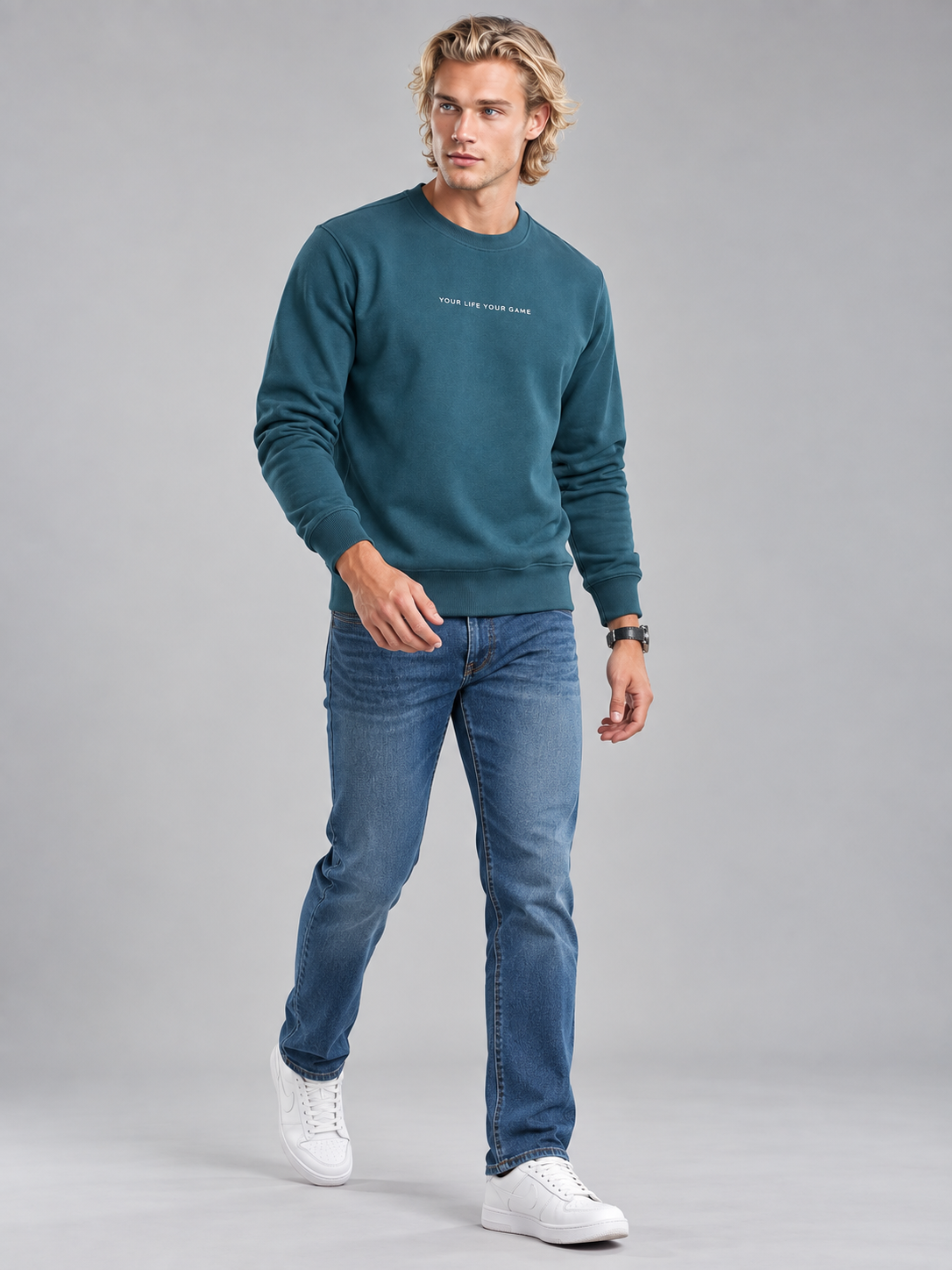 Men’s Premium Round Neck Sweatshirt