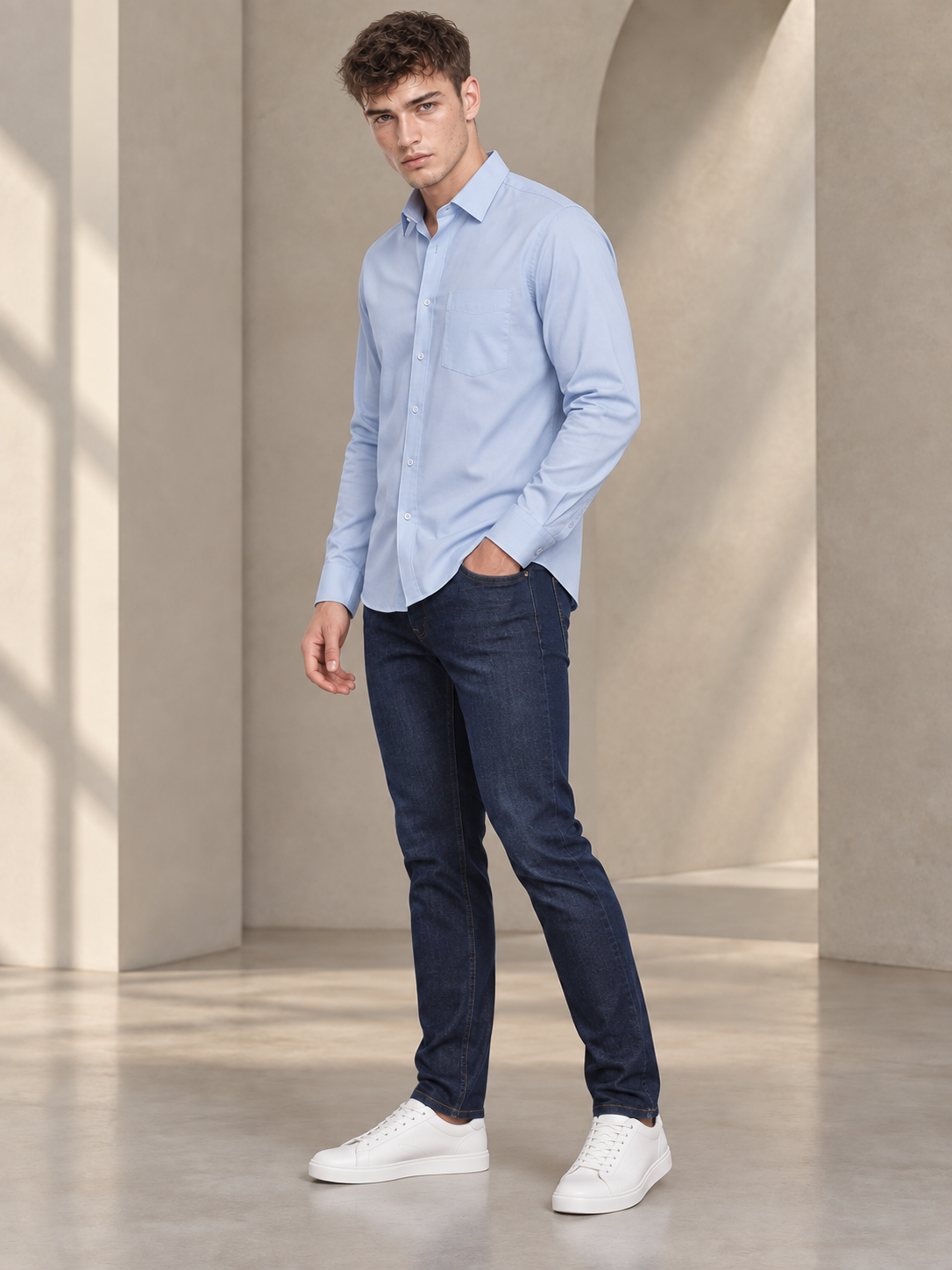 Men’s Premium Blue Shirt