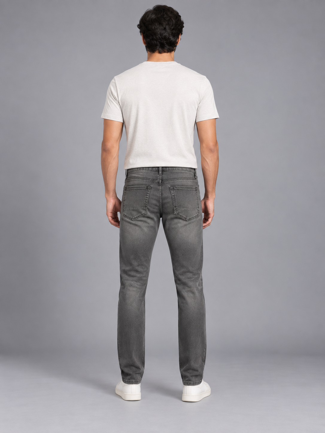 Men’s Premium Grey colour Regular Fit Denim Jeans