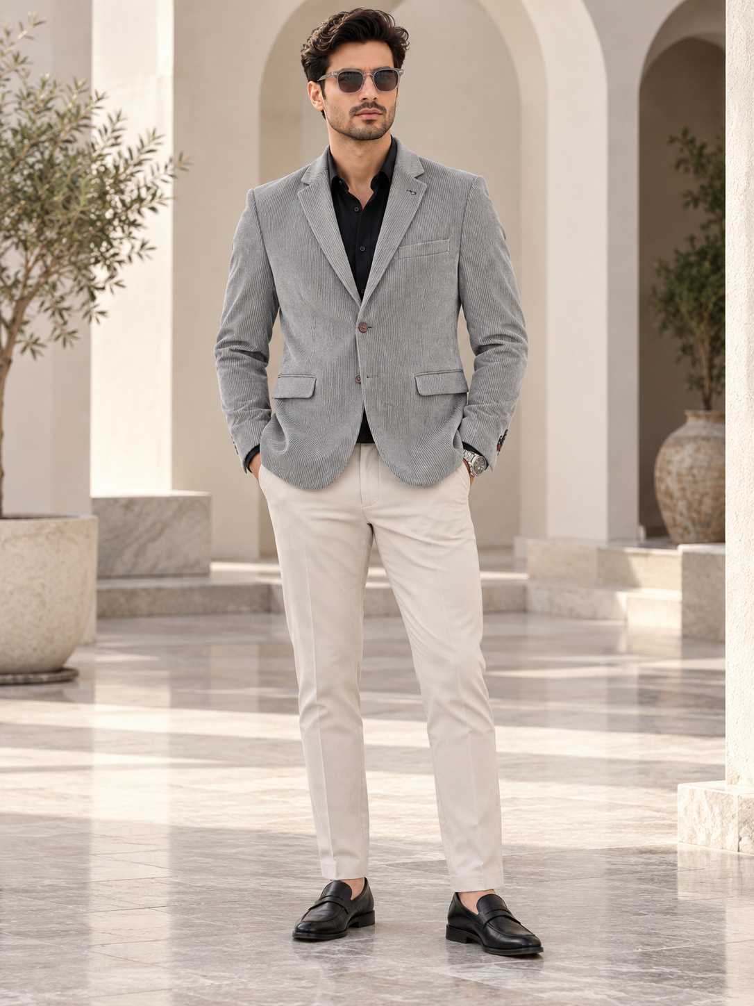 Men’s Premium Stylish Blazer Classic Single-Breasted Blazer