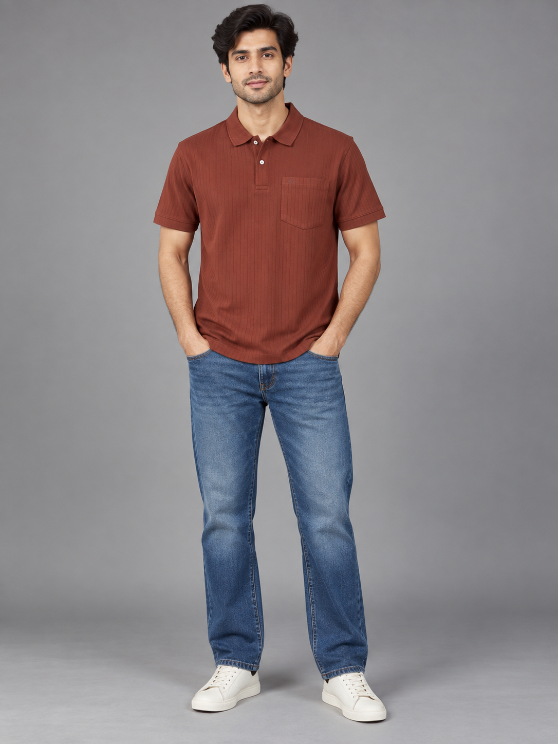 Men Mehroon Colour Premium Solid Polo T-Shirt
