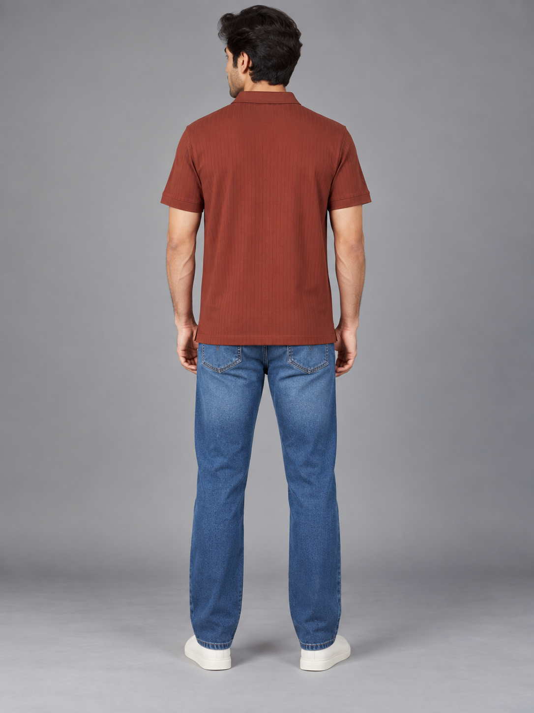 Men Mehroon Colour Premium Solid Polo T-Shirt