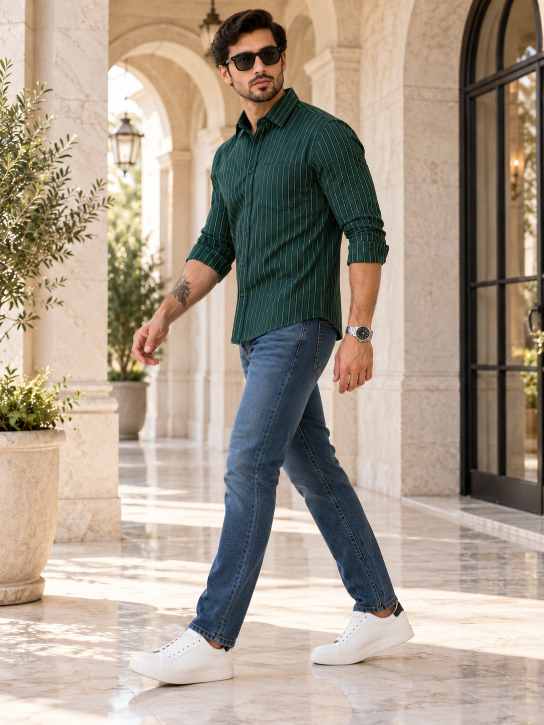 Men Regular Fit Full Sleeve Casual Shirt