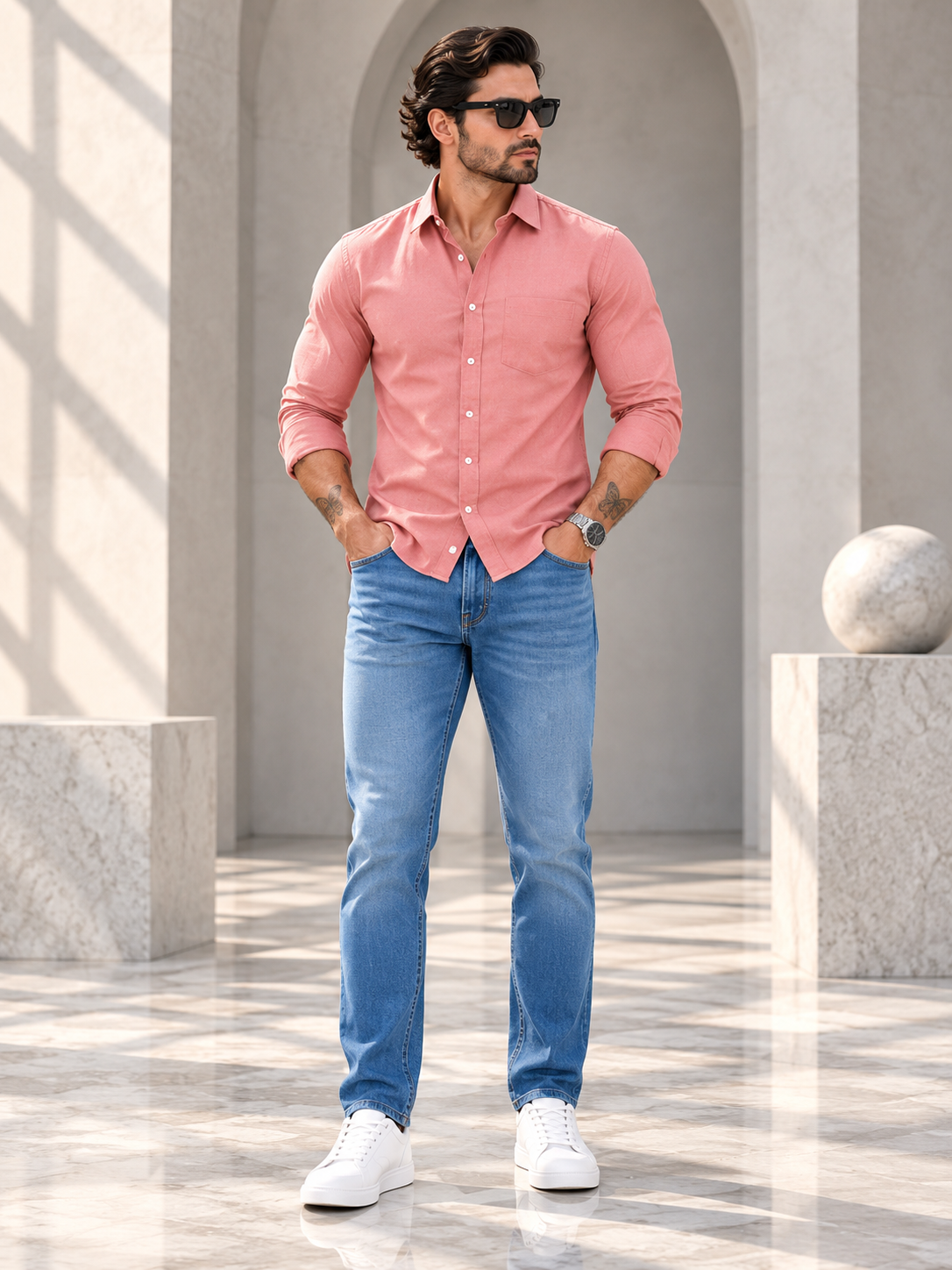 Men’s Premium Full Sleeve Plain Casual Shirt