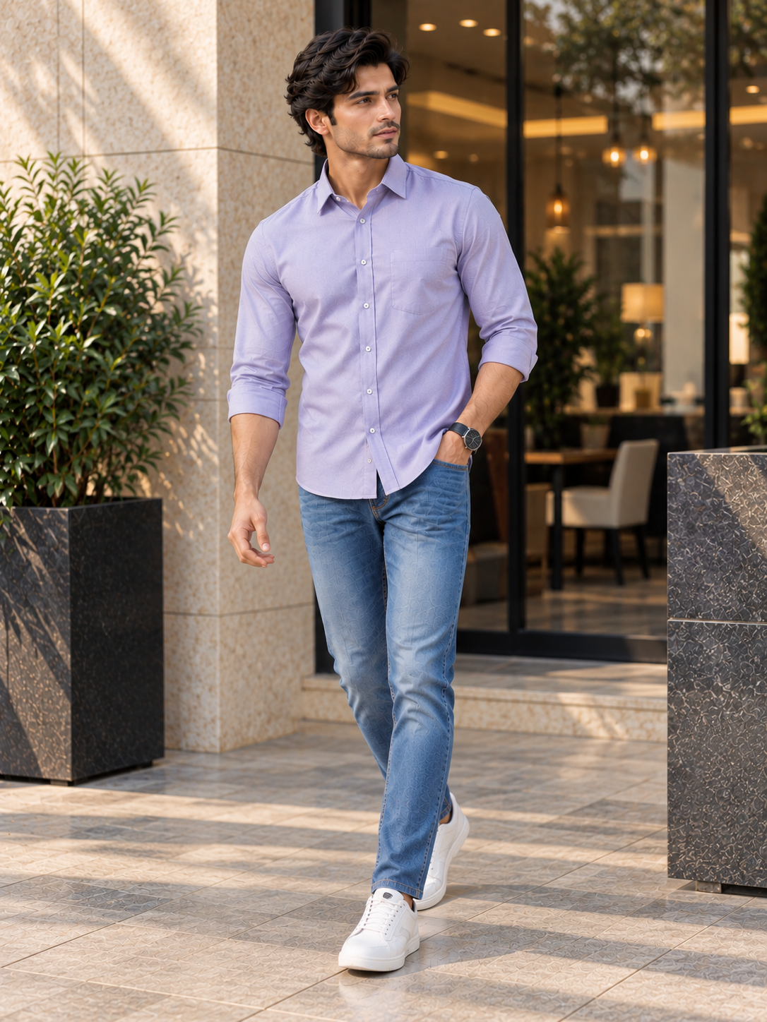 Men's Primium Purple Shirt