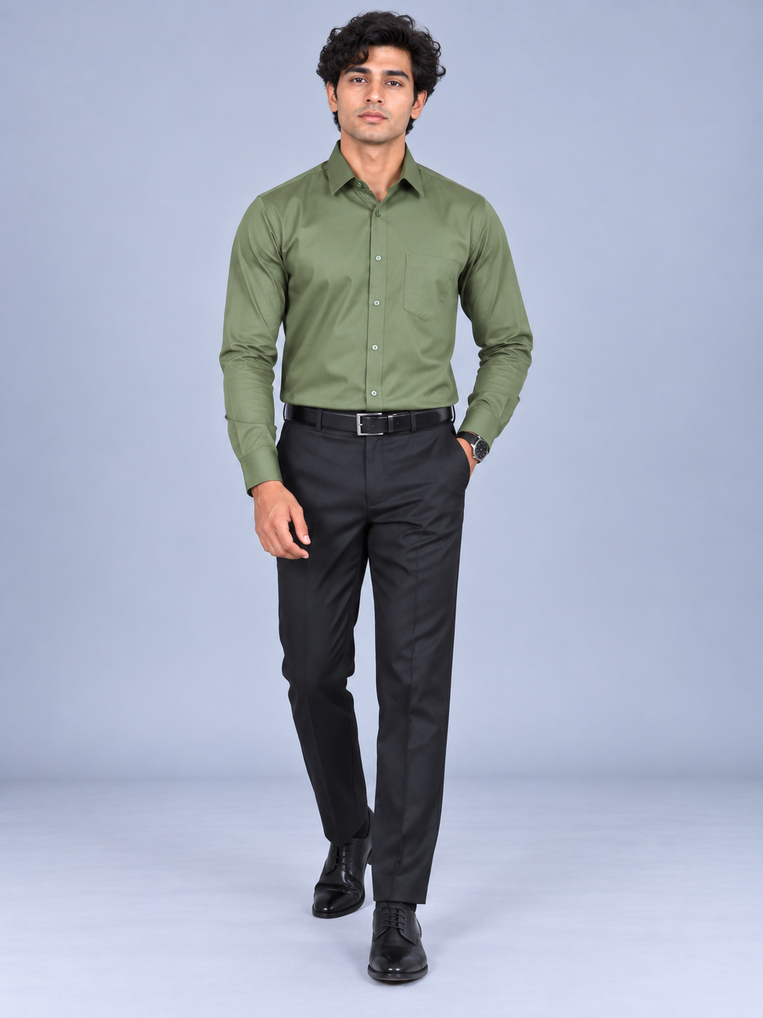 Men Premium Casual Plain Full Sleeve Shirt