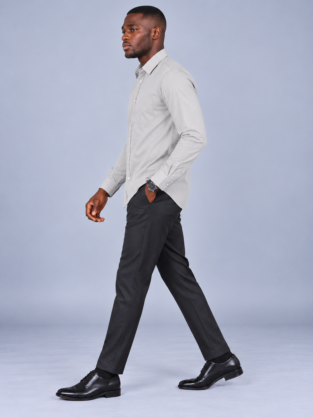 Men`s Grey Colour Premium Shirt