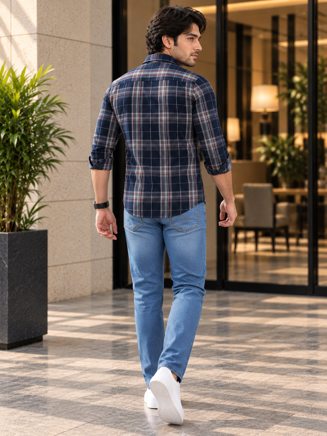 Men’s Premium Checked Full Sleeve Casual Shirt
