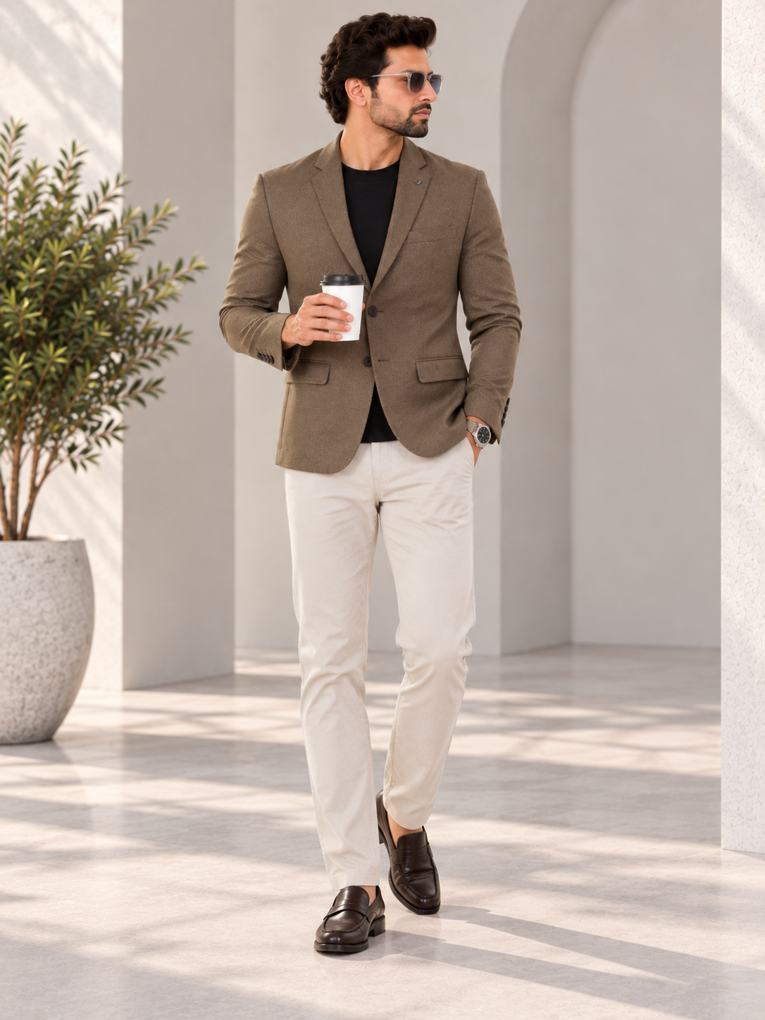 Men’s Premium Stylish Blazer Classic Single-Breasted Blazer