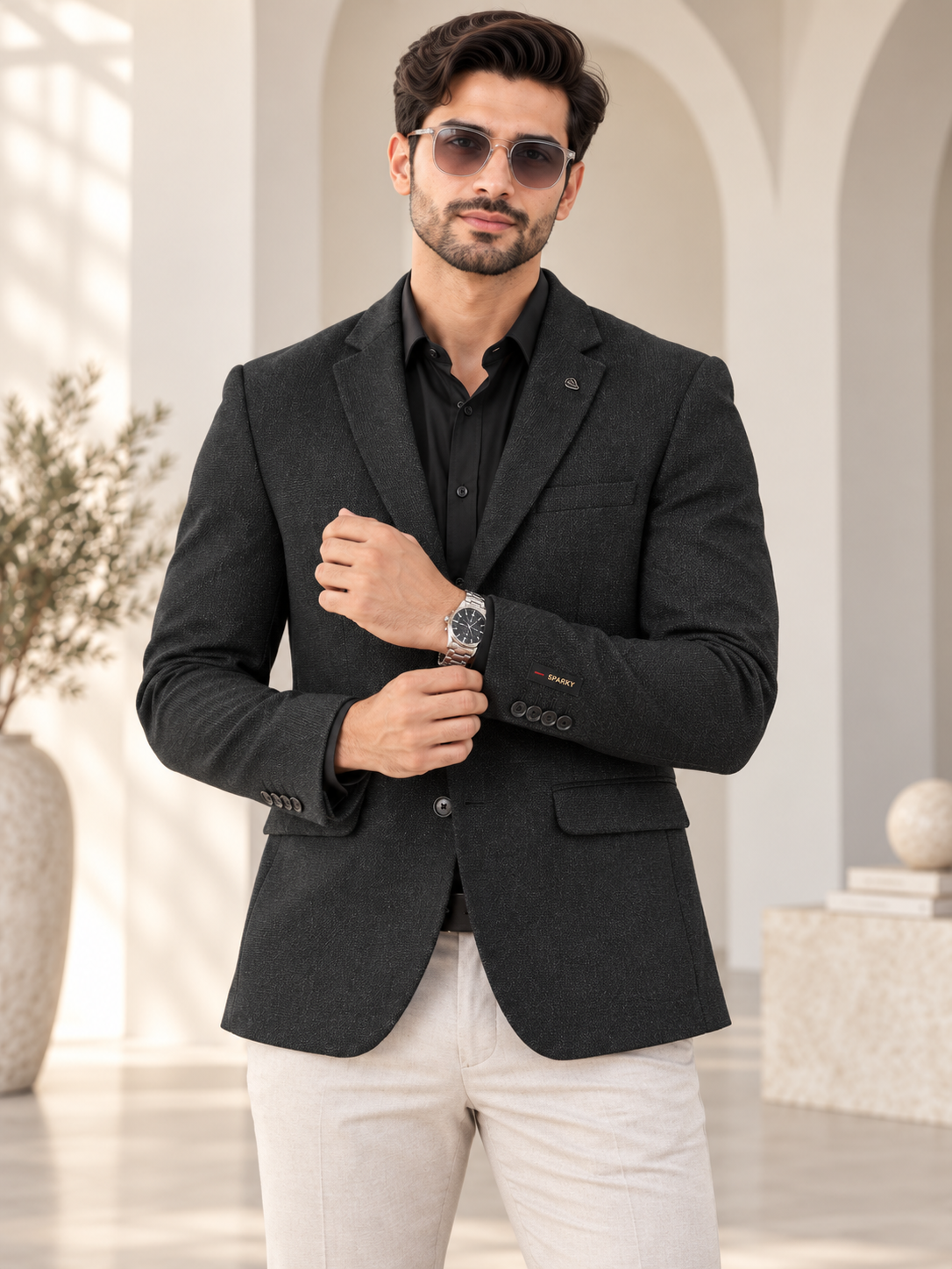 Men’s Premium Stylish Blazer Classic Single-Breasted Blazer