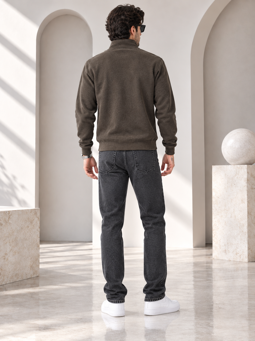Brown Colour Regular Fit Primium Sweatshirt