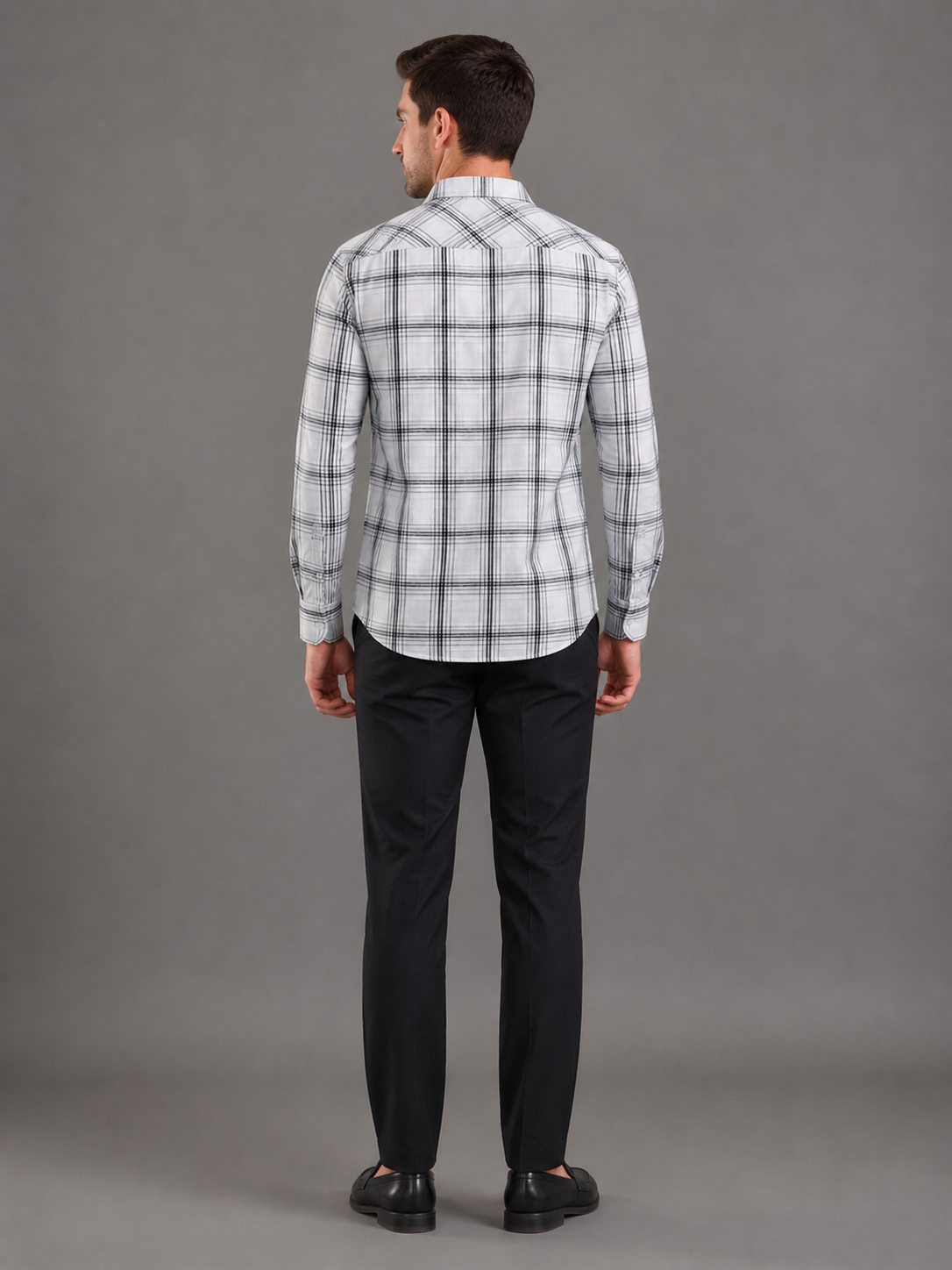Men Premium Casual Check Shirt Full Sleeve Regular Fit