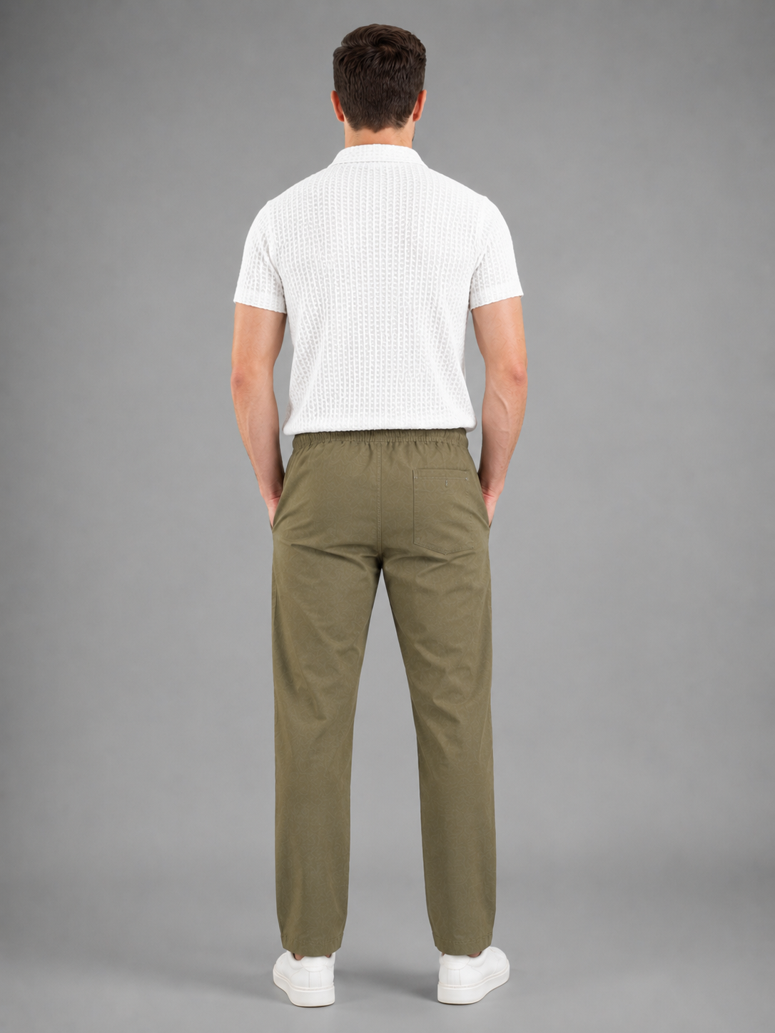 Men Mint Green Color Solid Primium lower