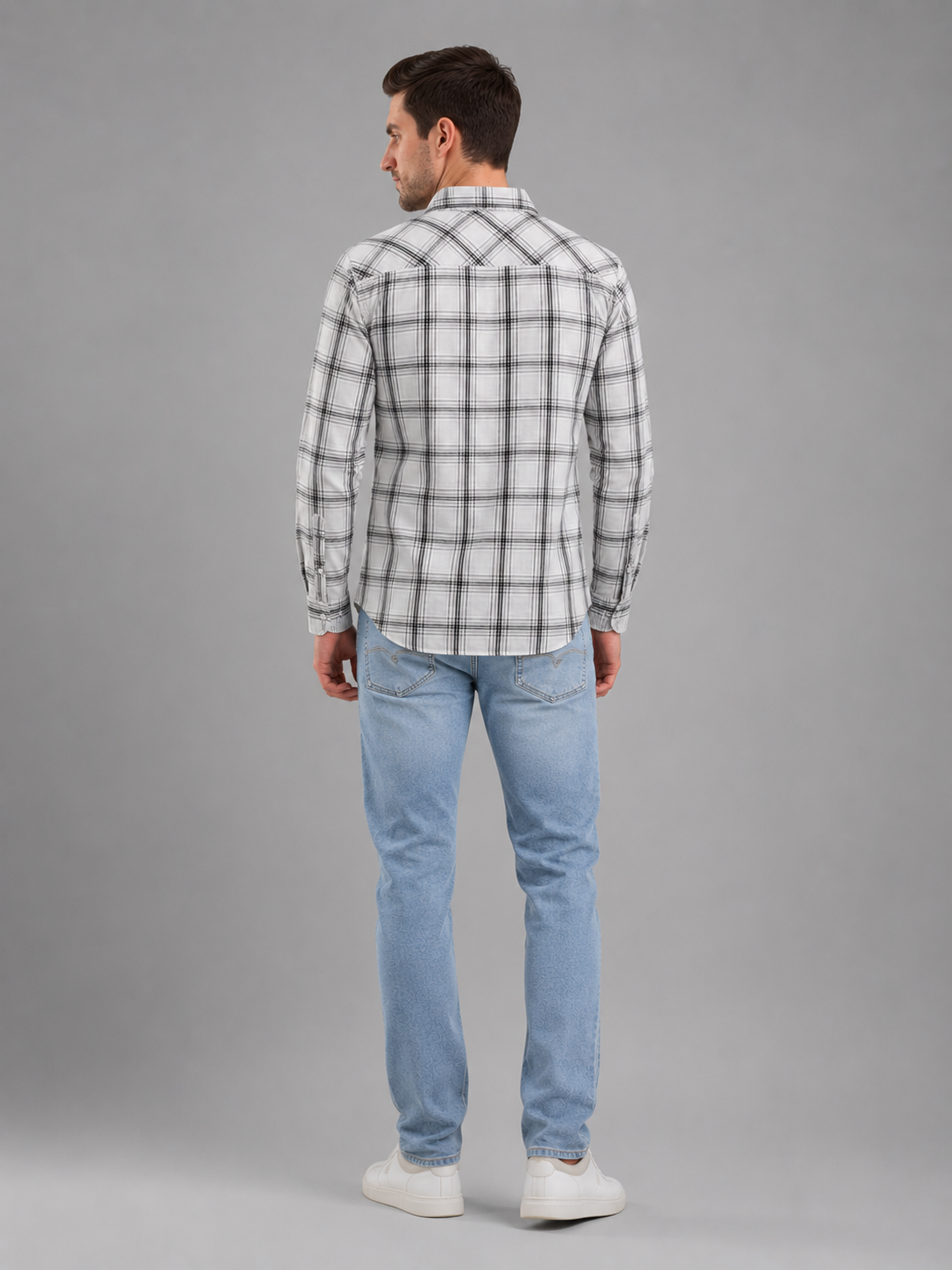 Men Premium Casual Check Shirt Full Sleeve Regular Fit