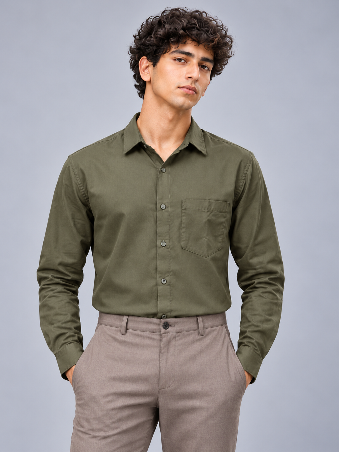 Men’s Premium Satin Formal Shirt