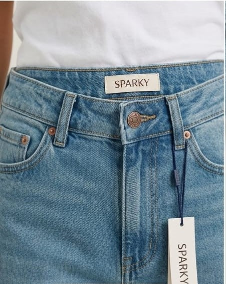 Sparky Women Comfort Fit Blue Denim Jeans | High Rise Straight Fit Casual Jeans