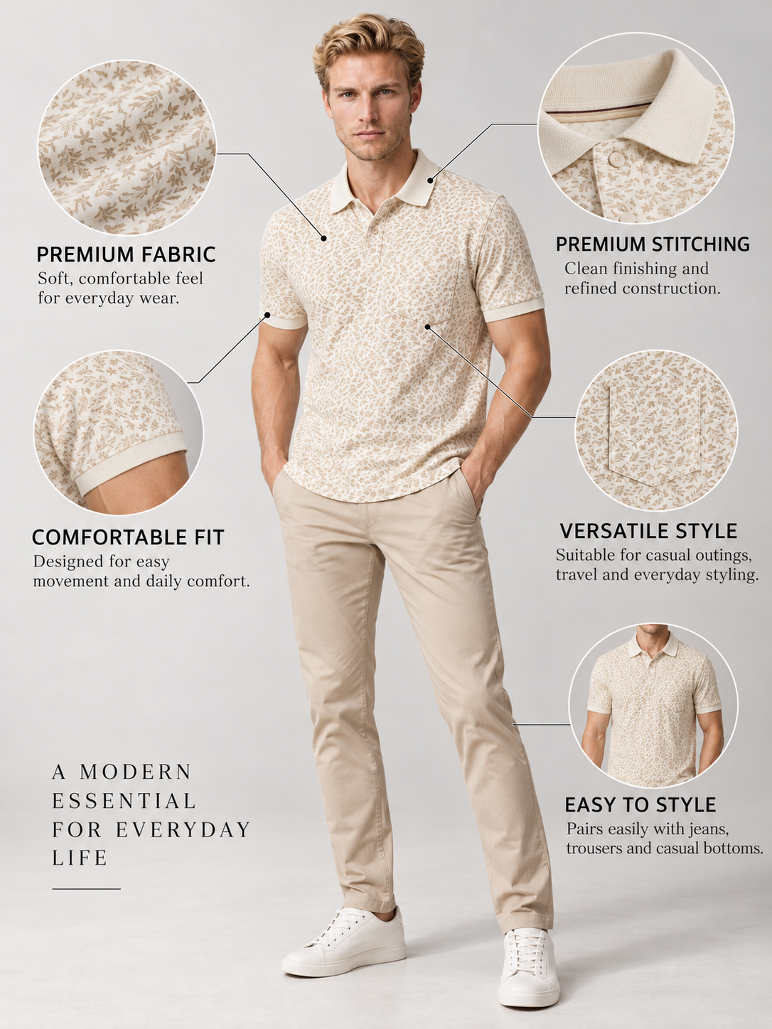 Men’s Premium Cotton Blend T-Shirt